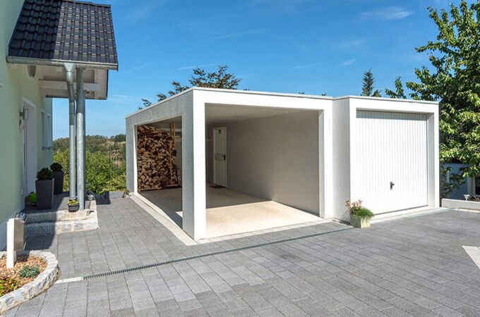 Beton-Carport - Die Wandelbare Offene Garage - ZAPF-Garagen