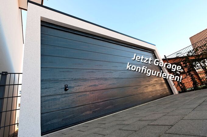 ZAPF Grossraumgarage mit stylischem Garagentor